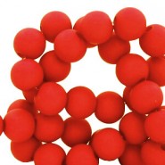 Acryl Perlen 4mm matt Candy red
